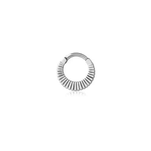 Piercing Anneau - Acier 316L - Anneau à charnière 25 -Taille 0.8 x 8 mm