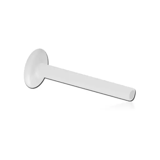 Piercing Labret - Bioflex Interne - Labret en bioflex avec pas de vis interne sans bille disque 4 mm*