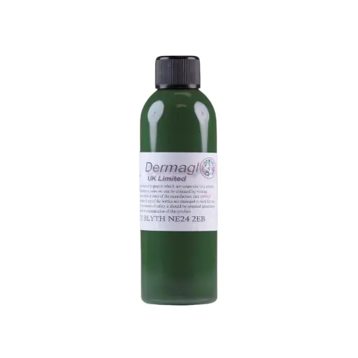Encre Entrainement Tattoo Verte - Dermaglo Olive Green - Encre artistique pour entrainement au tatouage NON REACH*