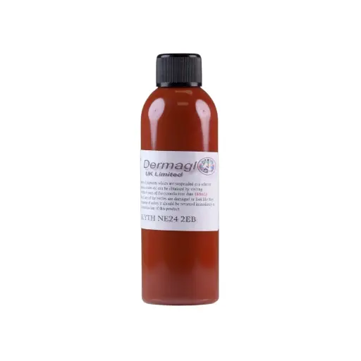 Encre Entrainement Tattoo Marron - Dermaglo Chocolate Brown - Encre artistique pour entrainement au tatouage NON REACH*