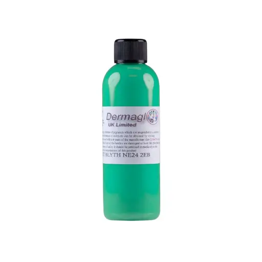 Encre Entrainement Tattoo Verte - Dermaglo Lunar Green - Encre artistique pour entrainement au tatouage NON REACH*
