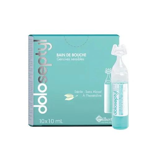 Soin Piercing - Doloseptyl Gilbert - Bain de bouche pour gencives sensible 10 x 10 ml*