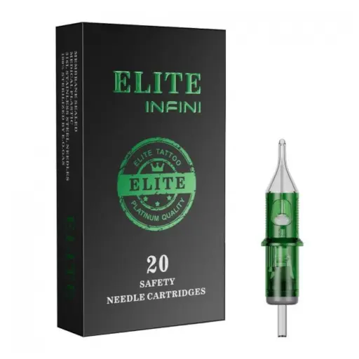 Cartouches Elite Infini Round Liner - Boîte de 20 cartouches pour le tatouage