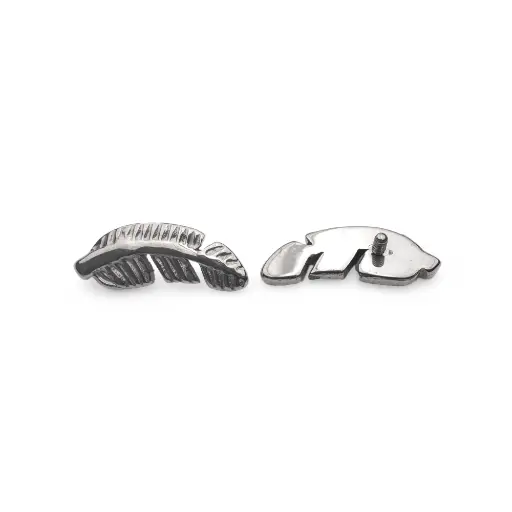 [ns_embout_100-p100_09] Piercing Embout - Titane F136 Gamme Hand Ink - Embout 100 avec pas de vis interne 0,9 mm pour piercing 1,2 mm plume*