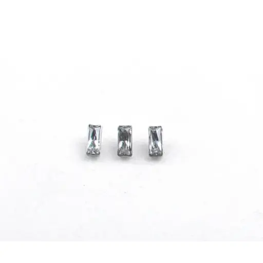 [ns_embout_149-p149_09] Embout Piercing - Titane F136 Gamme Hand Ink - Embout 149 avec pas de vis interne 0,9 mm pour piercing 1,2 mm rectangle strass 5,5 mm*