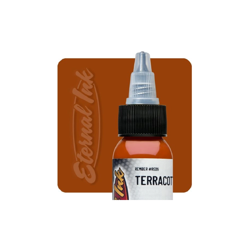 [b_eternal_rember_terracotta] Eternal Ink Rember Terracotta - Encre artistique pour entraînement tatouage NON REACH