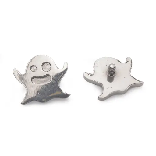 [p330_09] Piercing Embout - Titane F136 Gamme Hand Ink - Embout 330 avec pas de vis interne 0,9 mm pour piercing 1,2 mm fantôme 6 mm*