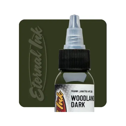 [b_NON_REACH_encre_eternal_woodlands_dark-750837] Eternal Ink Frank La Natra Woodlands Dark - Encre artistique pour entraînement tatouage NON REACH