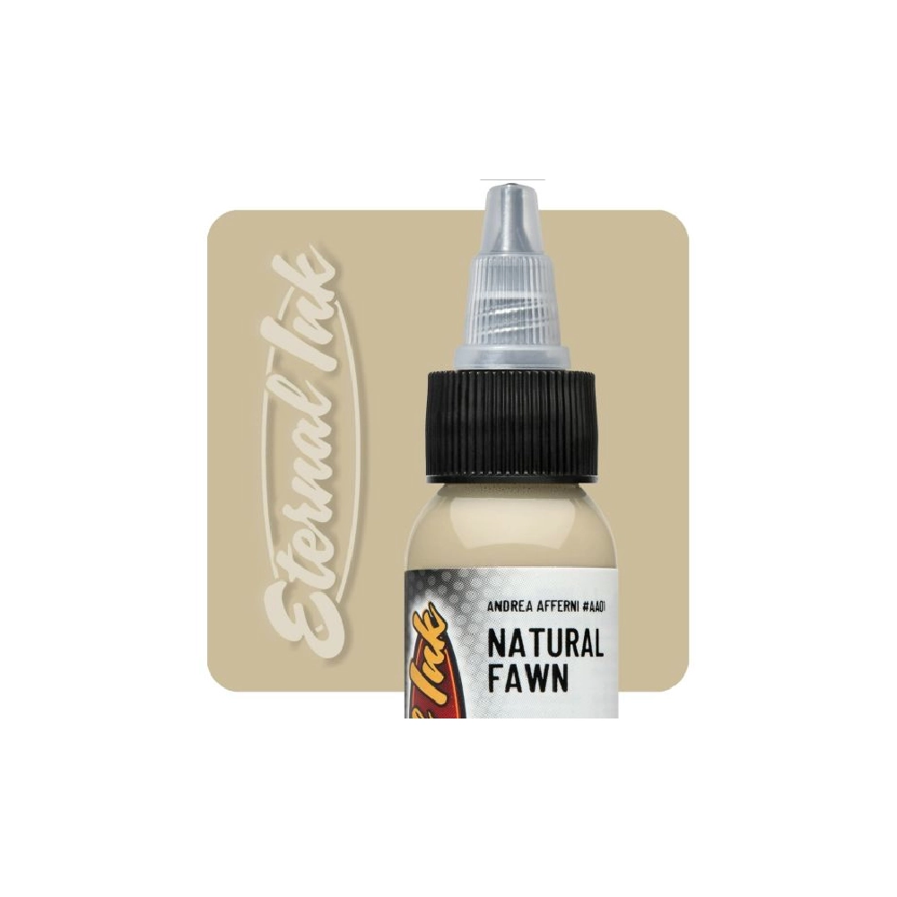 [eternal_andrea_afferni_natural_fawn] Eternal Ink Andrea Afferni Natural Fawn - Encre artistique pour entraînement tatouage NON REACH