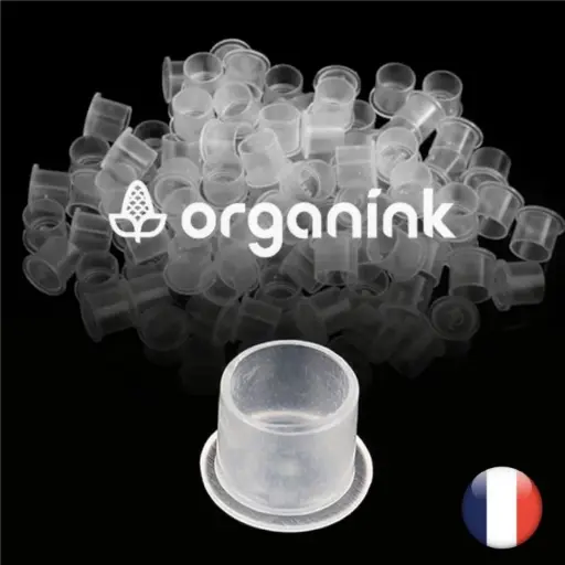 Cups Tattoo - Organink Caps Plastique Recyclé - Sachet de godet à encre en plastique recyclé*
