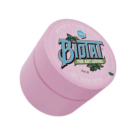 Beurre Tattoo - Biotat Soft Tattoo Butter Candy - Vaseline pour le tatouage au clou de girofle apaisant et anesthésiant naturel*