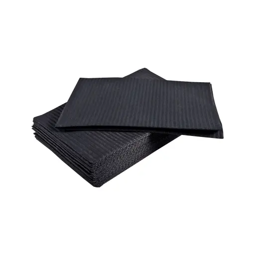 Protection Tattoo - Unigloves Lap Clothes - Paquet de 500 toiles de serviettes noires 34 x 45,5 cm*