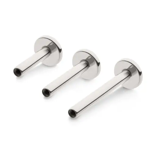 Piercing Labret - Titane F136 Interne Gamme Hand Ink - Piercing labret seul sans bille avec pas de vis interne*