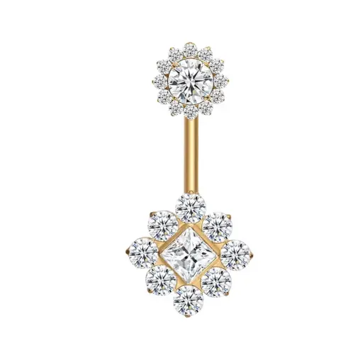 [fb_GOLD_STERILE_banane_5011-FBG-5011] Piercing Banane - Titane Astm F136 Stérile Gold - Banane 5011 avec pas de vis interne 1,6 x 10 mm*