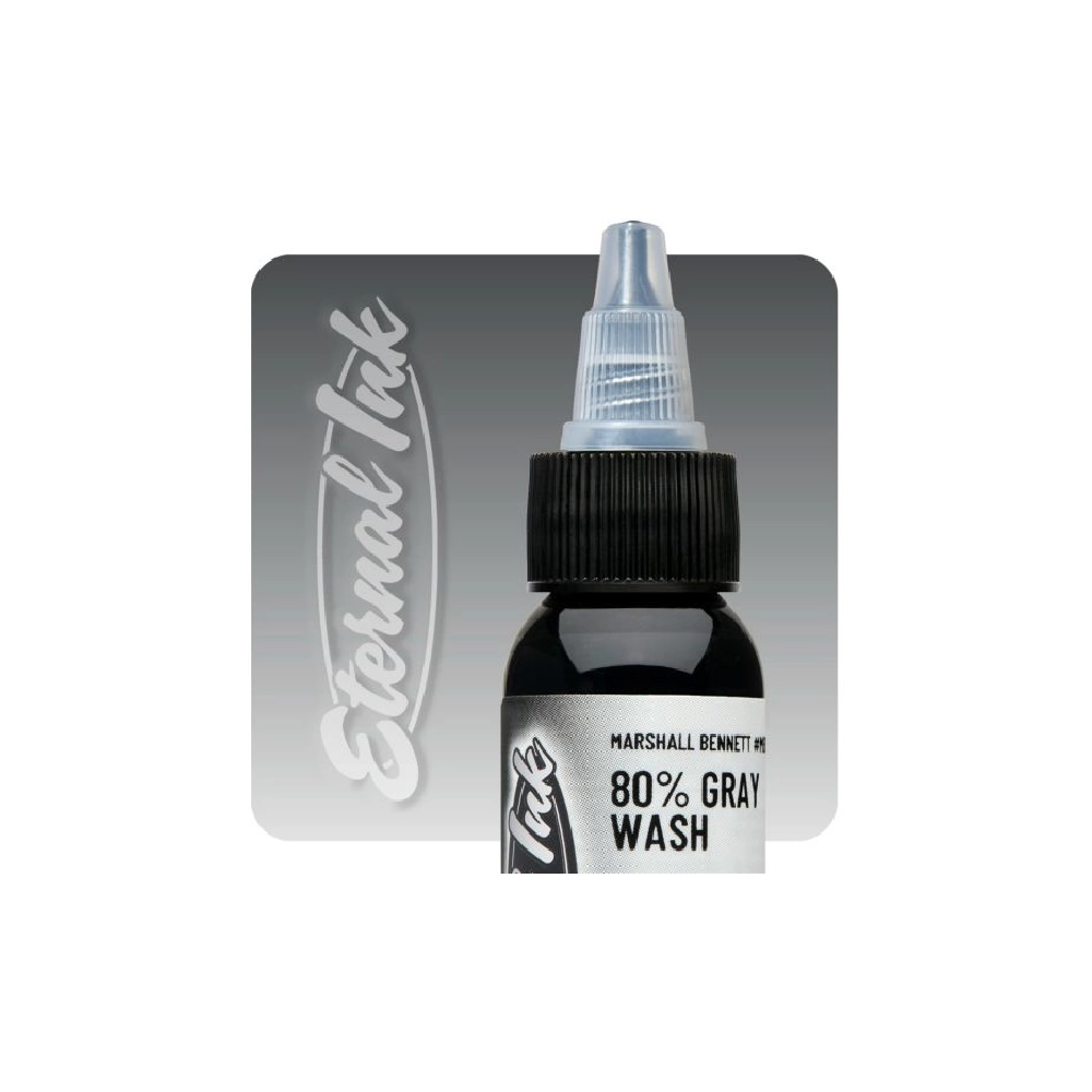 Eternal Ink Marshall Bennett Gray Wash 80% - Encre artistique pour entrainement tatouage NON REACH