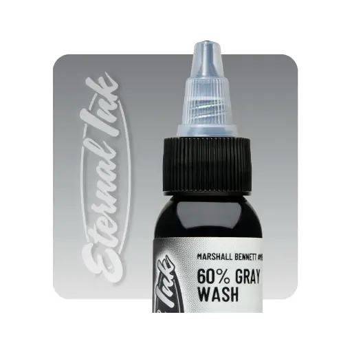 Eternal Ink Marshall Bennett Gray Wash 80% - Encre artistique pour entrainement tatouage NON REACH