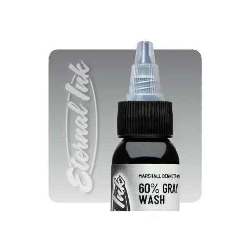 Eternal Ink Marshall Bennett Gray Wash 60% - Encre artistique pour entrainement tatouage NON REACH