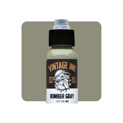 [b_NON_REACH_encre_eternal_bomber_gray] Encre Entrainement Tattoo Grise - Eternal Ink Vintage Bomber Gray - Encre artistique pour l'entrainement au tatouage NON REACH 30 ml* 