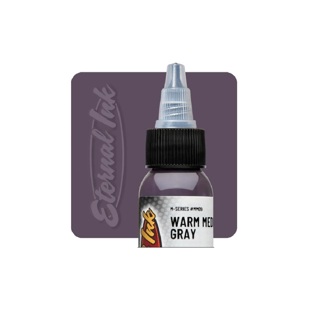 Eternal Ink M Series Warm Medium Grey - Encre artistique pour entrainement tatouage NON REACH