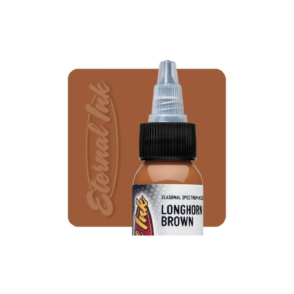 Eternal Ink Seasonal Spectrum Longhorn Brown - Encre artistique pour entrainement tatouage NON REACH