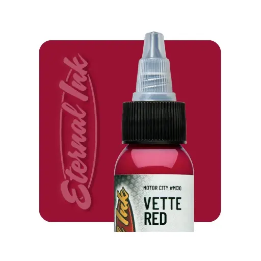 [b_encre_eternal_vette_red_30ml_non_reach-731233] Eternal Ink Motor City Vette Red - Encre artistique pour entraînement tatouage NON REACH