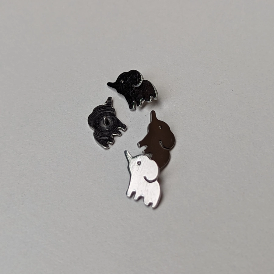 Embout Piercing - Titane F136 Gamme Hand Ink - Embout 118 avec pas de vis interne éléphant