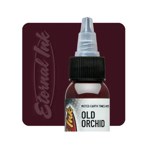 [b_encre_eternal_old_orchid] Encre Entrainement Tattoo Marron - Eternal Ink Muted Earthtone Old Orchid - Encre artistique pour entrainement au tatouage NON REACH 30 ml*