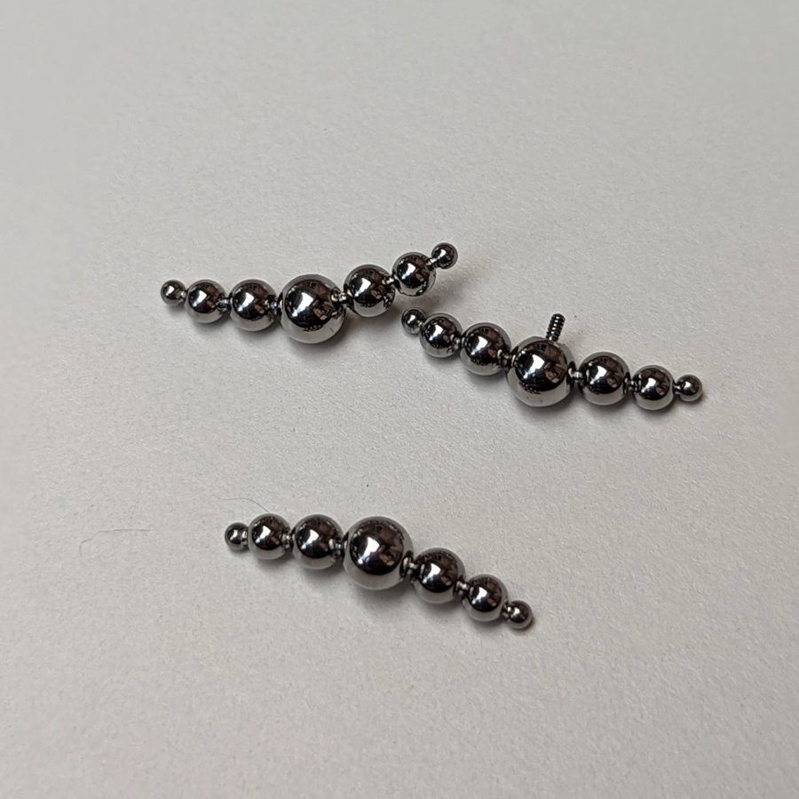 Embout Piercing - Titane F136 Gamme Hand Ink - Embout 86 avec pas de vis interne fashion perles