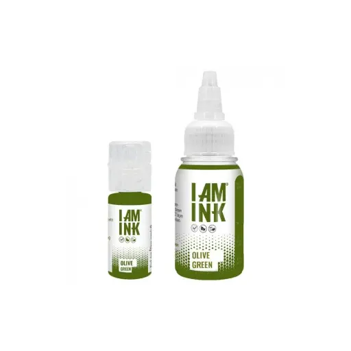 Encre Tattoo Verte - I Am Ink Olive Green - Mélange pour le tatouage encre reach